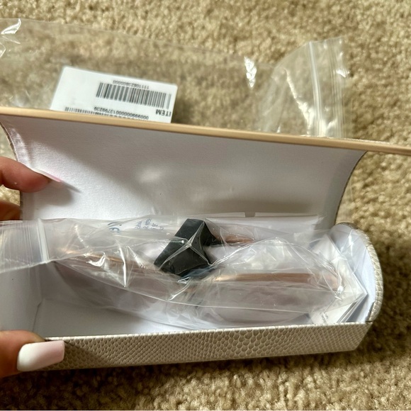 Jimmy Choo | LAVI 60mm Sunglasses in Gold Havana w/ Brown Gradient & Flash Lense - Picture 4 of 12